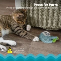 Catstages Purr Pillow Snoozin' Sloth Calming Plush Cat Toy -Pawfect Care 190715 PT2. AC SS1800 V1631687228