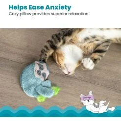 Catstages Purr Pillow Snoozin' Sloth Calming Plush Cat Toy -Pawfect Care 190715 PT3. AC SS1800 V1631679446