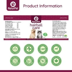NaturPet Liquid Hairball Control Supplement For Cats & Dogs -Pawfect Care 191468 PT3. AC SS1800 V1568238803