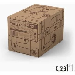 Catit 2.0 Flower Fountain Triple Action Water Filter, 12 Count -Pawfect Care 191574 PT5. AC SS1800 V1628094075