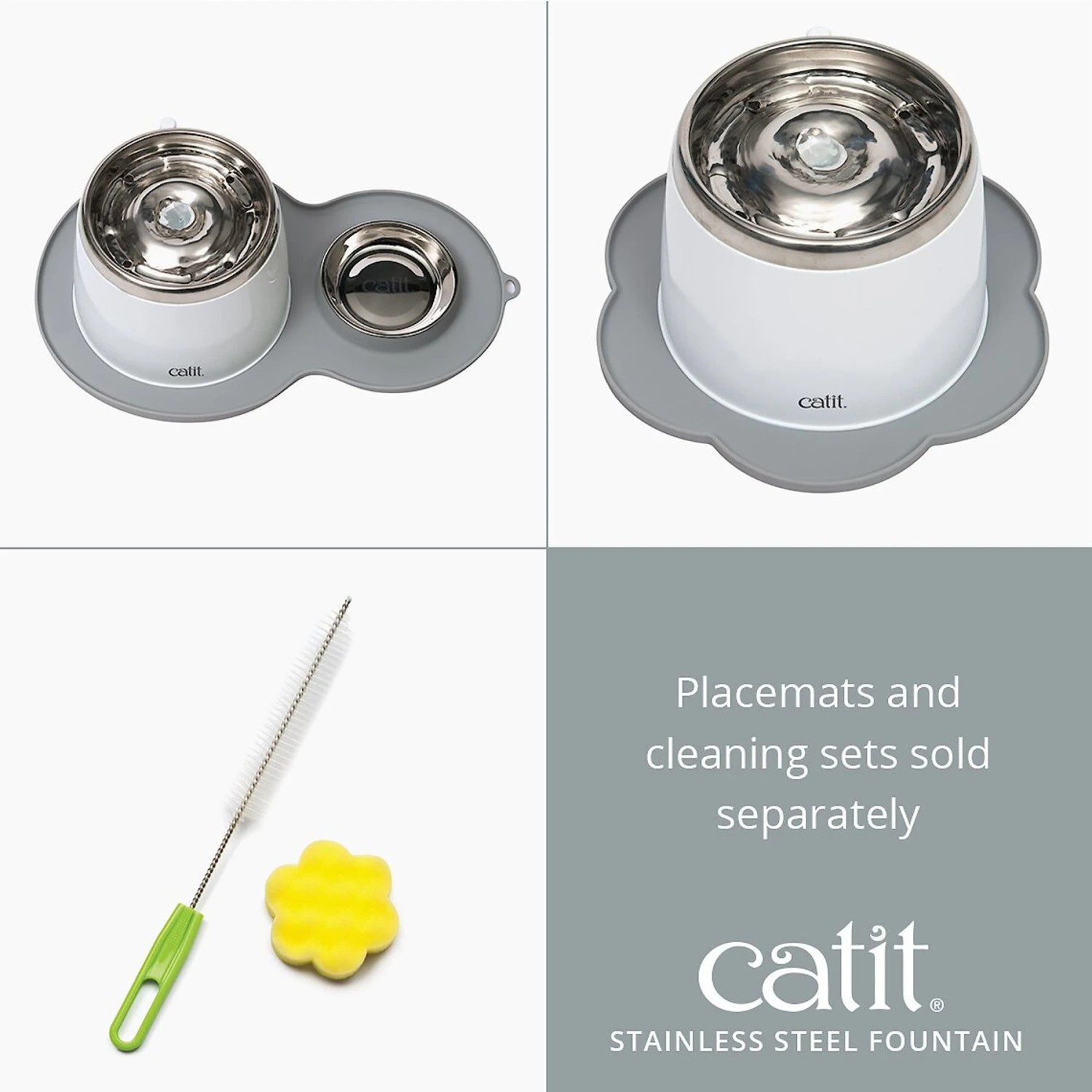 Catit Fresh & Clear Stainless Steel Top Cat Fountain, 64-oz 10 Catit Fresh & Clear Stainless Steel Top Cat Fountain, 64-oz - Image 8