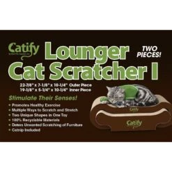 Best Pet Supplies Catify Lounger Cardboard Catnip Scratcher Cat Toy -Pawfect Care 193098 PT5. AC SS1800 V1568064754
