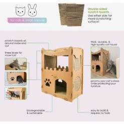 Petique Feline Penthouse Cat Scratcher -Pawfect Care 193980 PT2. AC SS1800 V1566335241