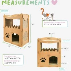Petique Feline Penthouse Cat Scratcher -Pawfect Care 193980 PT3. AC SS1800 V1566335252