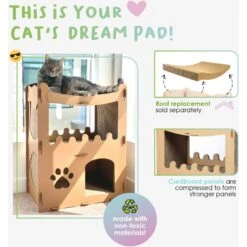 Petique Feline Penthouse Cat Scratcher -Pawfect Care 193980 PT4. AC SS1800 V1566335252