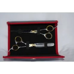 Sharf Gold Touch 7.5" Straight & 6.5" Thinning Scissors Pet Grooming Shear Kit -Pawfect Care 198813 PT6. AC SS1800 V1567694006