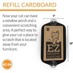 K&H Pet Products EZ Mount Window Cat Scratcher With Catnip -Pawfect Care 199089 PT2. AC SS1800 V1627348606