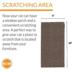 K&H Pet Products EZ Mount Window Cat Scratcher Refill -Pawfect Care 199091 PT2. AC SS1800 V1627351631