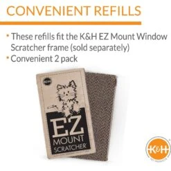 K&H Pet Products EZ Mount Window Cat Scratcher Refill -Pawfect Care 199091 PT3. AC SS1800 V1627353174