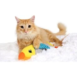 Hartz Cattraction Silver Vine & Catnip Plush Animal Pal Kicker Plush Cat Toy, Character Varies -Pawfect Care 201263 PT3. AC SS1800 V1637163135