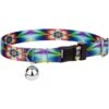 Country Brook Design Tie-Dye Flowers Polyester Breakaway Cat Collar With Bell -Pawfect Care 205711 MAIN. AC SS1800 V1628306493