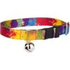 Country Brook Design Paint Splatter Polyester Breakaway Cat Collar With Bell -Pawfect Care 205713 MAIN. AC SS1800 V1628303797