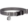 Country Brook Design Houndstooth Polyester Breakaway Cat Collar With Bell