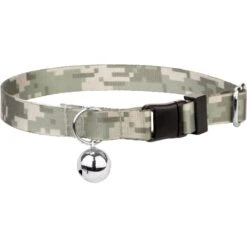 Country Brook Design Digital Camo Polyester Breakaway Cat Collar With Bell