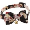 Necoichi Chirimen Kimono Bow Tie Breakaway Cat Collar With Bell -Pawfect Care 205968 main. AC SS1800 V1581459230