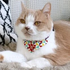 Necoichi Ninja Bandana Cotton Breakaway Cat Collar With Bell -Pawfect Care 205972 PT6. AC SS1800 V1627496167