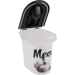 Paw Prints Meow Kitty Pet Food Storage Container, 15-lb -Pawfect Care 206507 PT2. AC SS1800 V1571924014