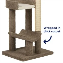Frisco 69-in Real Carpet Wooden Cat Tree -Pawfect Care 208926 PT2. AC SS1800 V1667228667