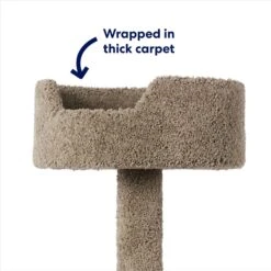 Frisco 65-in Real Carpet Wooden Cat Tree -Pawfect Care 208934 PT2. AC SS1800 V1667229260