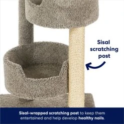Frisco 65-in Real Carpet Wooden Cat Tree -Pawfect Care 208934 PT3. AC SS1800 V1667227201