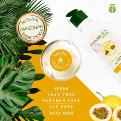 Amazonia Passion Fruit Pet Shampoo, 16.9-oz Bottle -Pawfect Care 210318 PT2. AC SS1800 V1623792181