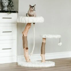 Mau Lifestyle Rizzo 32-in Modern Wooden Cat Tree