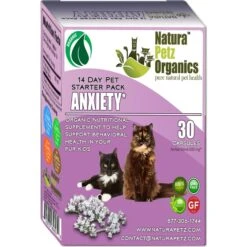 Natura Petz Organics Anxiety Starter Pack Cat Supplement, 30 Count