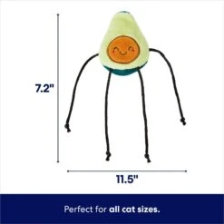 Frisco Dangly Avocado Buddy Plush Cat Toy With Catnip -Pawfect Care 213846 PT1. AC SS1800 V1691784029