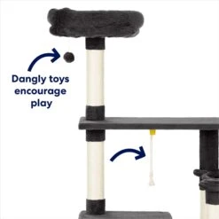 Frisco 66-in Cat Tree With Bed, Condo, Lounge Basket & Top Perch -Pawfect Care 214381 PT3. AC SS1800 V1667228511