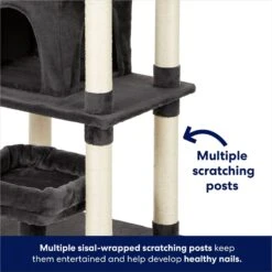 Frisco 66-in Cat Tree With Bed, Condo, Lounge Basket & Top Perch -Pawfect Care 214381 PT4. AC SS1800 V1667229235