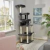 Frisco 73-in Cat Tree With Hammock, Condo, Lounge Basket, Top Perch & Bed -Pawfect Care 214384 MAIN. AC SS1800 V1606832265