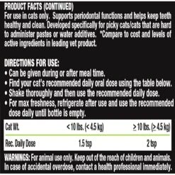 Liquid-Vet Teeth & Gums Support Seafood Flavor Cat Supplement, 8-oz Bottle -Pawfect Care 215923 PT2. AC SS1800 V1578496421