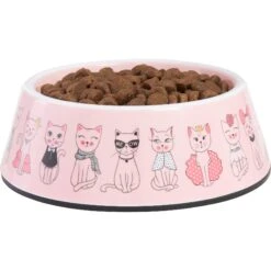Frisco Pink Cute Cats Melamine Bowl -Pawfect Care 216043 PT2. AC SS1800 V1591020680