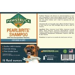 Pawstruck Pearlbrite Dog & Cat Shampoo, 12-oz Bottle -Pawfect Care 217509 PT1. AC SS1800 V1580828648