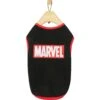 Marvel Logo Dog & Cat T-Shirt, Black -Pawfect Care 220338 MAIN. AC SS1800 V1624593775