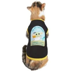 STAR WARS THE MANDALORIAN GROGU "Left Unsupervised" Dog & Cat T-Shirt -Pawfect Care 220345 PT2. AC SS1800 V1646180488