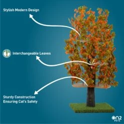 On2Pets 60-in Large Square Modern Cat Tree -Pawfect Care 220362 PT3. AC SS1800 V1671118301