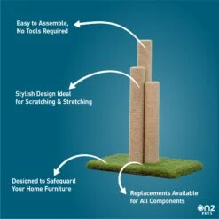 On2Pets Skyline 22-in Sisal Cat Scratching Post -Pawfect Care 220366 PT6. AC SS1800 V1684772850