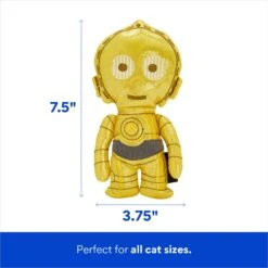 STAR WARS C-3PO Plush Kicker Cat Toy With Catnip -Pawfect Care 220605 PT1. AC SS1800 V1698957516