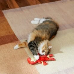 Marvel 's Ironman Plush Kicker Cat Toy With Catnip -Pawfect Care 220734 PT2. AC SS1800 V1612365507