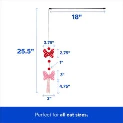 Disney Minnie Mouse Bows Teaser Cat Toy With Catnip -Pawfect Care 220799 PT1. AC SS1800 V1698957517