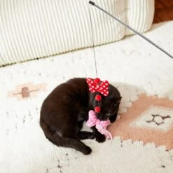 Disney Minnie Mouse Bows Teaser Cat Toy With Catnip -Pawfect Care 220799 PT2. AC SS1800 V1612366877