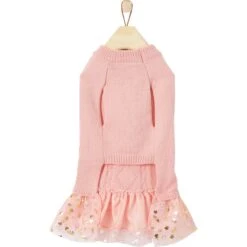 Frisco Cable Knit Dog & Cat Sweater Dress -Pawfect Care 223706 PT4. AC SS1800 V1599055287