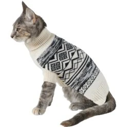 Frisco Black & Cream Turtleneck Sweater -Pawfect Care 223850 PT2. AC SS1800 V1599480992