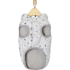 Frisco Mediumweight Silver Polka Dotted Insulated Dog & Cat Coat -Pawfect Care 224017 PT4. AC SS1800 V1600732878