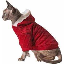 Frisco Textured Knit Dog & Cat Hoodie -Pawfect Care 224233 PT3. AC SS1800 V1637667403