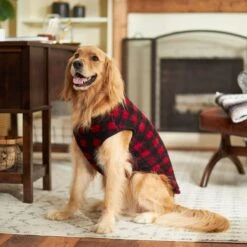 Frisco Ultra Lightweight Plaid Dog & Cat Fleece Vest -Pawfect Care 224280 PT7. AC SS1800 V1599566504
