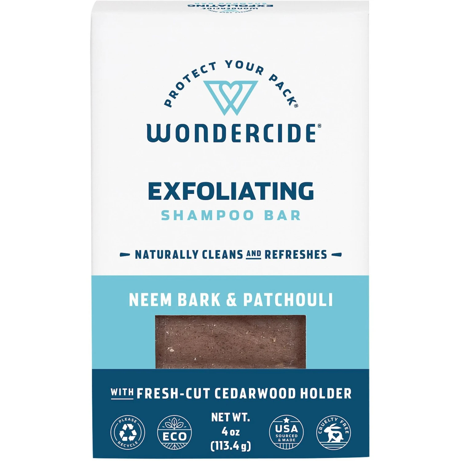 Wondercide Exfoliating Neem Bark & Patchouli Dog & Cat Shampoo Bar, 4-oz Bar 3 Wondercide Exfoliating Neem Bark & Patchouli Dog & Cat Shampoo Bar, 4-oz Bar