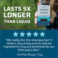 Wondercide Exfoliating Neem Bark & Patchouli Dog & Cat Shampoo Bar, 4-oz Bar 14 Wondercide Exfoliating Neem Bark & Patchouli Dog & Cat Shampoo Bar, 4-oz Bar -Pawfect Care 226619 pt4. AC SS1800 V1584645993
