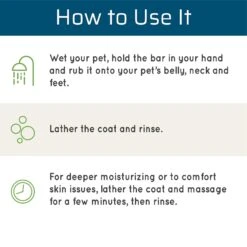 Wondercide Aloe & Coconut Oil Hypoallergenic Dog & Cat Shampoo Bar, 4-oz Bar -Pawfect Care 226623 pt6. AC SS1800 V1584645983